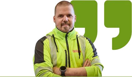 Jaakoo Holstikko is distriktschef of BUCHEN Sweden AB in Hedemora